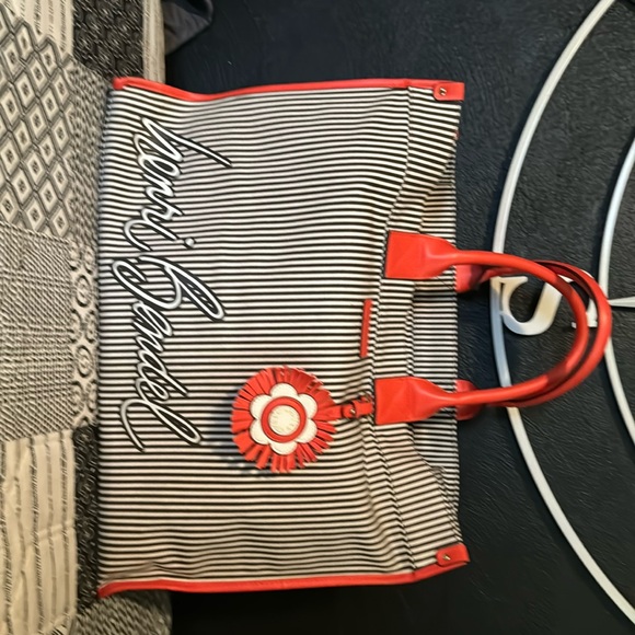 Henri Bendel Bag Stripe Canvas Tote, Pouch & Dust bag - Picture 14 of 16